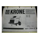 Krone KR125, KR 155 Mode d'emploi