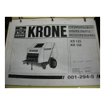 KRONE KR 125, KR 155 : Notice d'utilisation + Chat IA