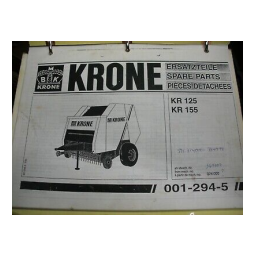 KRONE KR 125, KR 155 : Notice d'utilisation + Chat IA | Fixfr