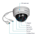 Trendnet TV-IP1315PI Indoor / Outdoor 4MP H.265 WDR PoE IR Dome Network Camera Manuel utilisateur