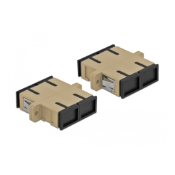 DeLOCK 85996 Optical Fiber Coupler SC Duplex female to SC Duplex female Multi-mode 4 pieces beige Fiche technique | Fixfr