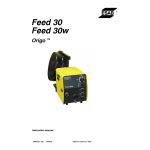 ESAB Origo&trade;Feed 30-4 Manuel utilisateur