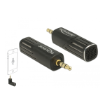 DeLOCK 65894 Condenser Microphone Uni-Directional for Smartphone / Tablet 3.5 mm 4 Pin Stereo Jack 90&deg; angleable black Fiche technique