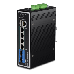 Trendnet TI-BG62i 6-Port Industrial Gigabit L2+ Managed PoE++ DIN-Rail Switch Fiche technique | Fixfr