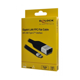 DeLOCK 86936 FPC Flat Ribbon Cable USB Type-C™ to Gigabit LAN 10/100/1000 Mbps 15 cm Fiche technique | Fixfr