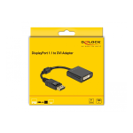 DeLOCK 61008 Adapter DisplayPort 1.1 male to DVI female Passive black Fiche technique