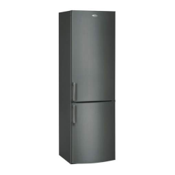 Whirlpool WBE37132 A++XF Fridge/freezer combination Manuel utilisateur | Fixfr
