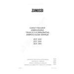 Zanussi ZCF 229, 269, 309 Notice + Chat IA