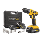 Powerplus POWX00500 DRILL/SCREWDRIVER 20V 3 BATTERIES Manuel du propri&eacute;taire