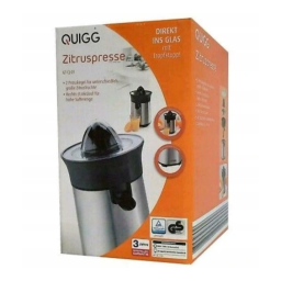 Quigg GT-CJ-01 Citrus Juicer Manuel utilisateur | Fixfr