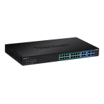 Trendnet TPE-1620WSF 20-Port Gigabit Web Smart 370W PoE+ Switch Fiche technique