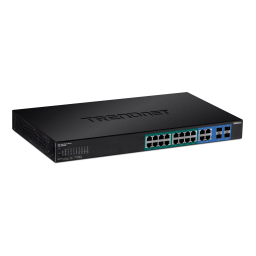 Trendnet TPE-1620WSF 20-Port Gigabit Web Smart 370W PoE+ Switch Fiche technique | Fixfr