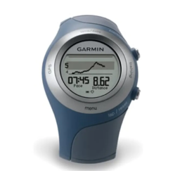 Garmin Forerunner 405CX : Manuel d'utilisation | AI Chat | Fixfr