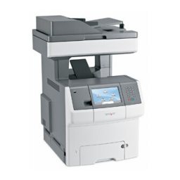 Lexmark X736DE Manuel utilisateur | Fixfr