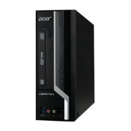 Acer Veriton X6630G Desktop Manuel utilisateur | Fixfr