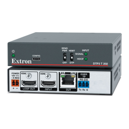 Extron DTP3 T 202 spécification | Fixfr