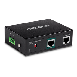 Trendnet TI-SG104 Industrial Gigabit UPoE Splitter Fiche technique | Fixfr