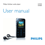Philips SA9100/00 GoGear Baladeur audio &agrave; m&eacute;moire flash Manuel utilisateur