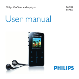 Philips SA9100/00 Manuel utilisateur | Fixfr