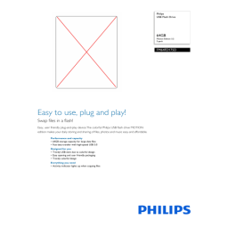 Philips FM32FD170D/00 Clé USB Manuel utilisateur | Fixfr
