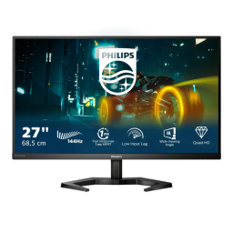 Philips 27M1N3500LS/00 Gaming Monitor Moniteur gaming Quad HD Manuel utilisateur | Fixfr