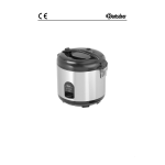 Bartscher 150528 Rice cooker 1,8L SD Mode d'emploi