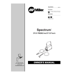 Miller SPECTRUM 375 X-TREME AND XT30 TORCH Manuel utilisateur