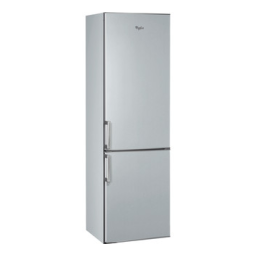Whirlpool WBE3714 W Fridge/freezer combination Manuel utilisateur | Fixfr