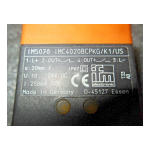 IFM IM5078 Inductive sensor Guide d'installation