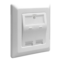 DeLOCK 86202 Keystone Wall Outlet 2 port Fiche technique | Fixfr