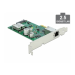 DeLOCK 89019 PCI Express x1 Card to 1 x 2.5 Gigabit LAN PoE+ Low Profile Form Factor  Fiche technique