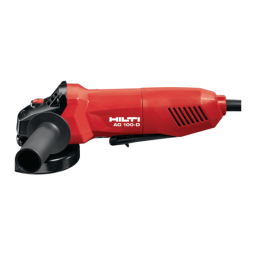 Hilti AG 100/115-7/-8 Manuel utilisateur | Fixfr