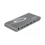 DeLOCK 87772 USB Type-C&trade; DP 1.4 Docking Station Triple 4K Display - HDMI / DisplayPort / USB / LAN / SD / PD 3.0 Fiche technique