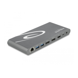 DeLOCK 87772 USB Type-C™ DP 1.4 Docking Station Triple 4K Display - HDMI / DisplayPort / USB / LAN / SD / PD 3.0 Fiche technique | Fixfr