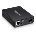 Trendnet TFC-PGSFP Gigabit PoE PD SFP Fiber Media Converter Fiche technique