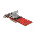 DeLOCK 90305 PCI Express x8 Card to 2 x internal NVMe M.2 Key M - Low Profile Form Factor Fiche technique