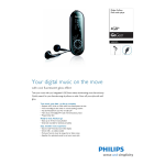Philips SA4345/02 Baladeur audio &agrave; m&eacute;moire flash Manuel utilisateur