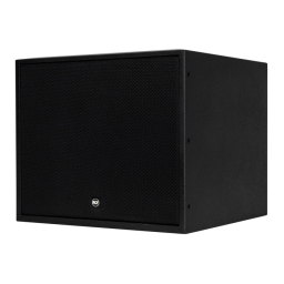 RCF S 8018 II HIGH-EFFICIENCY SUBWOOFER spécification | Fixfr