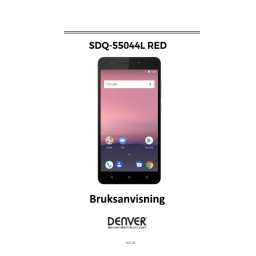 Denver SDQ-55044LRED 5.5” 4G Quad Core smartphone Manuel utilisateur | Fixfr