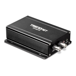 Trendnet TV-VS1P Single Channel PoE Analog to IP Video Encoder Fiche technique | Fixfr