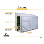 Arrow Storage Products YS410FB Yardsaver&amp;reg; Steel Storage Shed, 4 ft. x 10 ft. Manuel utilisateur