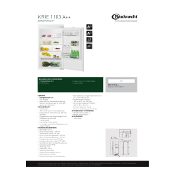 BAUKNECHT KRIE 1103 A++: Chat IA et Téléchargement PDF | Fixfr