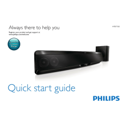 Philips HTB7150/12 Barre de son Manuel utilisateur | Fixfr