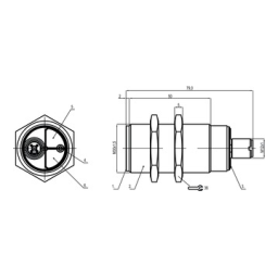 Leuze LCS-1M30M-F15PNO-M12 Sensor kapazitiv Manuel utilisateur | Fixfr