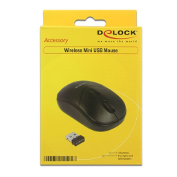 DeLOCK 12494 Optical 3-button mini mouse 2.4 GHz wireless Fiche technique | Fixfr