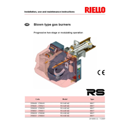 Riello RS 44/E MZ TL FS1 3/220-400/50-60 220-230/50-60 Manuel utilisateur | Fixfr