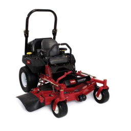 Toro Z580 Z Master, With 72in TURBO FORCE Side Discharge Mower Riding Product Manuel utilisateur | Fixfr