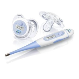 Philips SCH530/86 Kit thermomètre numérique pour bébé Manuel utilisateur | Fixfr