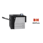 HP LaserJet Enterprise M806 Printer series Manuel utilisateur