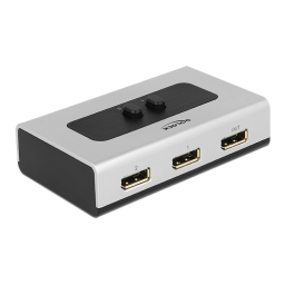 DeLOCK 87668 DisplayPort 1.4 Switch 2 port manual Fiche technique | Fixfr